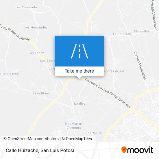 Calle Huizache map