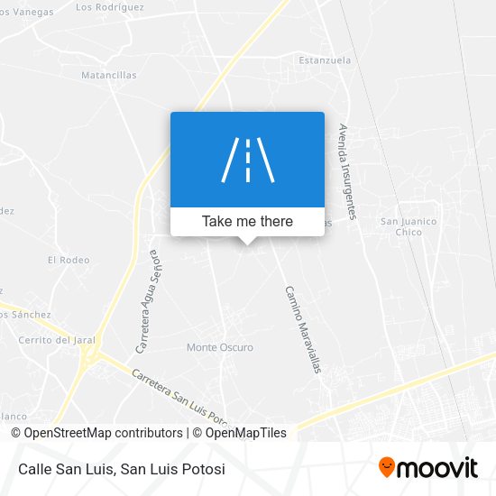 Calle San Luis map