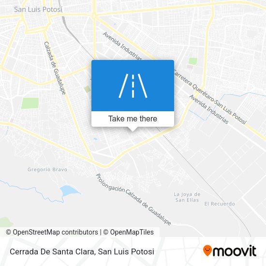 Cerrada De Santa Clara map