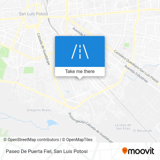 Paseo De Puerta Fiel map
