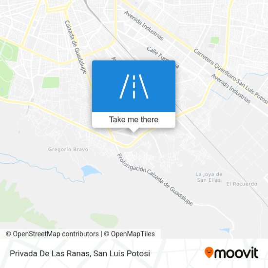 Mapa de Privada De Las Ranas