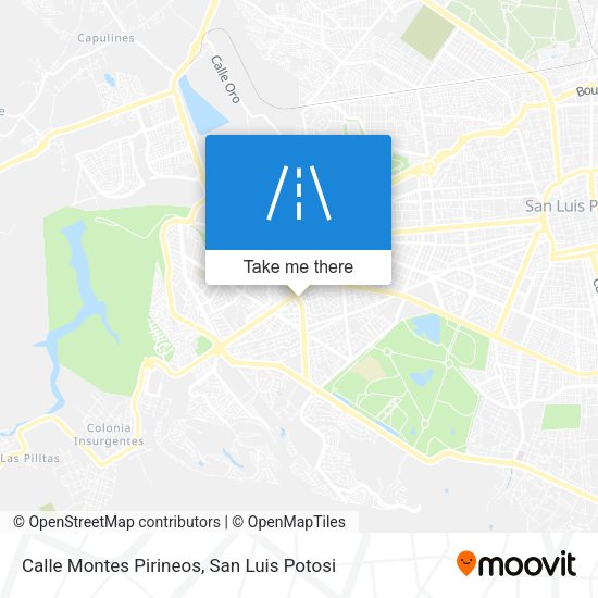 Calle Montes Pirineos map