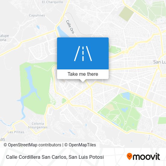 Mapa de Calle Cordillera San Carlos