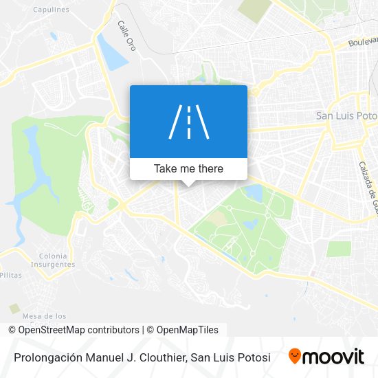 Prolongación Manuel J. Clouthier map