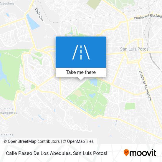 Mapa de Calle Paseo De Los Abedules