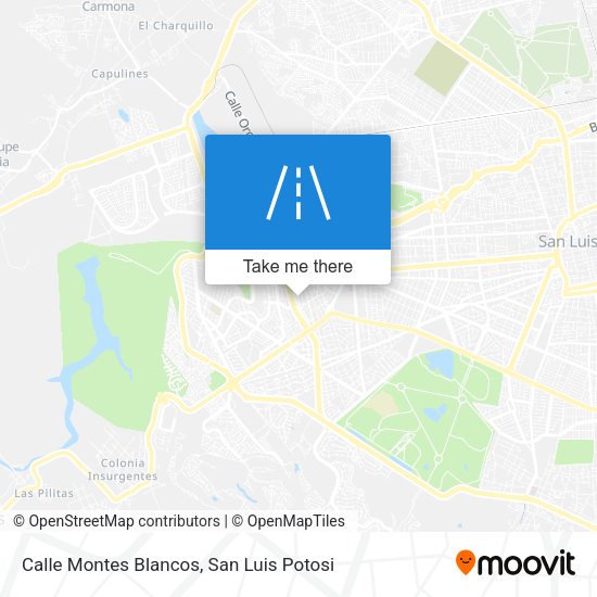 Calle Montes Blancos map
