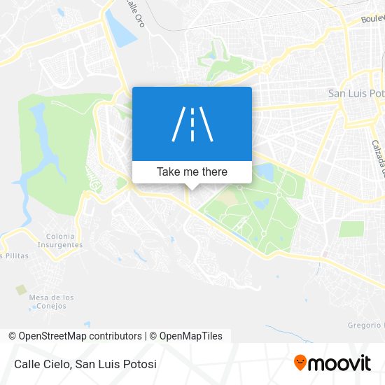 Calle Cielo map