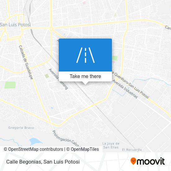 Mapa de Calle Begonias