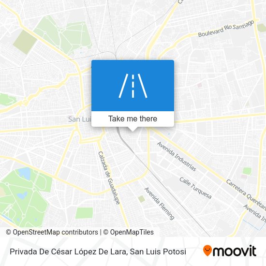 Mapa de Privada De César López De Lara