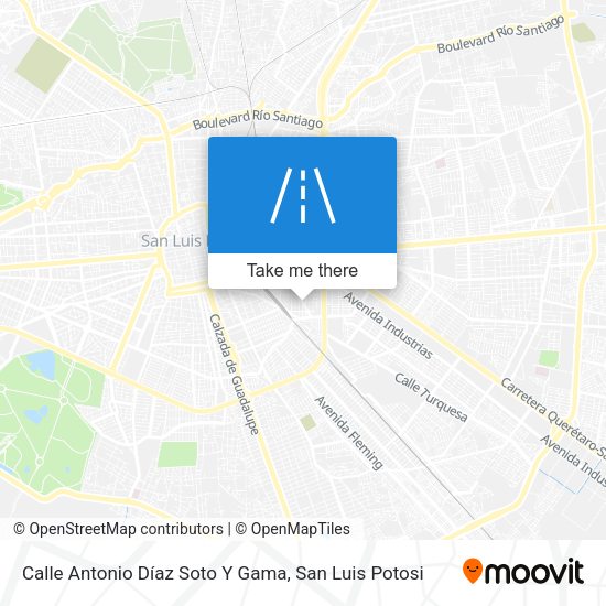 Mapa de Calle Antonio Díaz Soto Y Gama