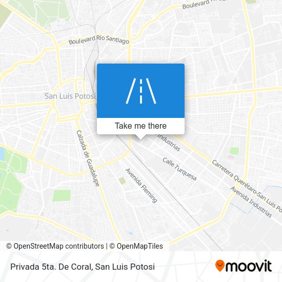 Privada 5ta. De Coral map