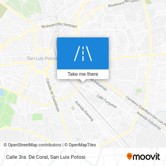 Mapa de Calle 3ra. De Coral