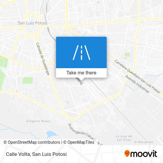 Calle Volta map
