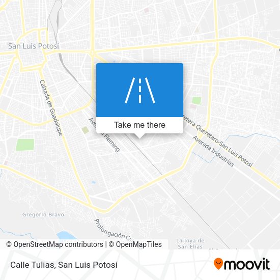 Calle Tulias map