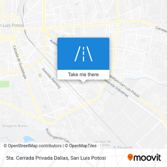 5ta. Cerrada Privada Dalias map