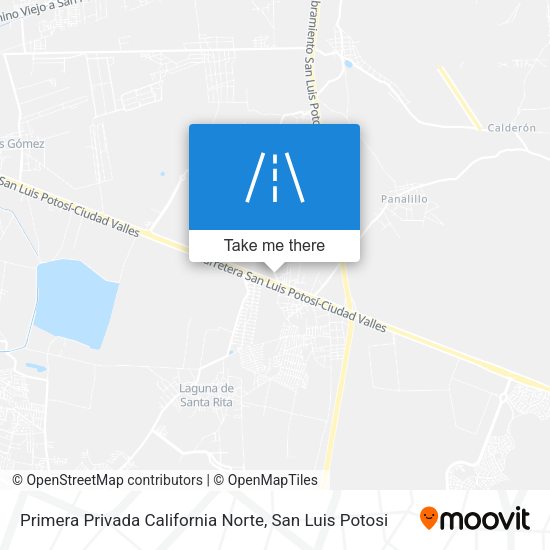 Primera Privada California Norte map