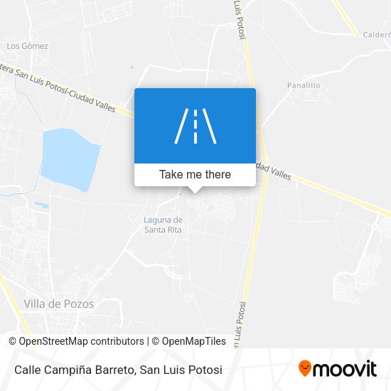 Mapa de Calle Campiña Barreto