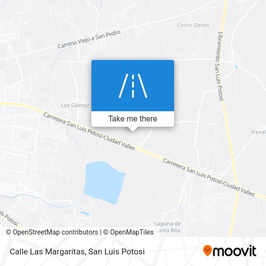 Mapa de Calle Las Margaritas
