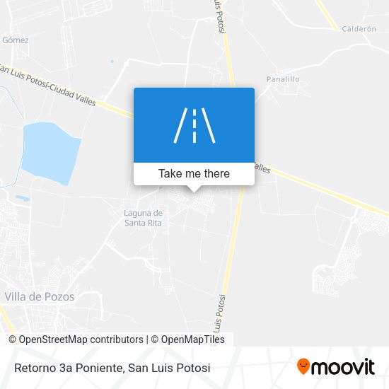 Retorno 3a Poniente map