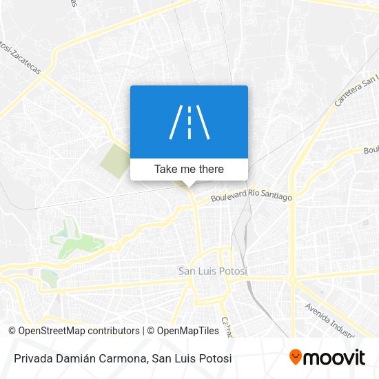 Privada Damián Carmona map