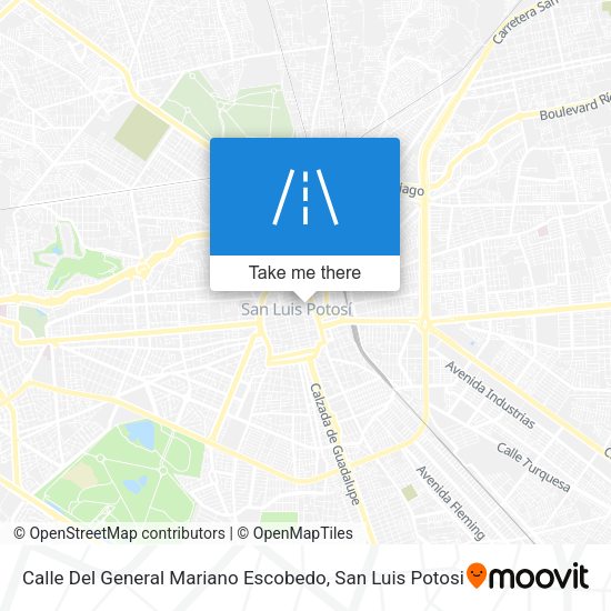 Calle Del General Mariano Escobedo map