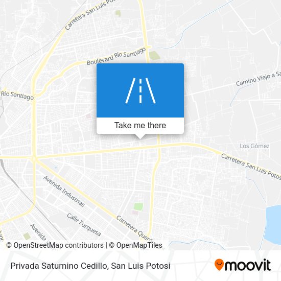 Mapa de Privada Saturnino Cedillo