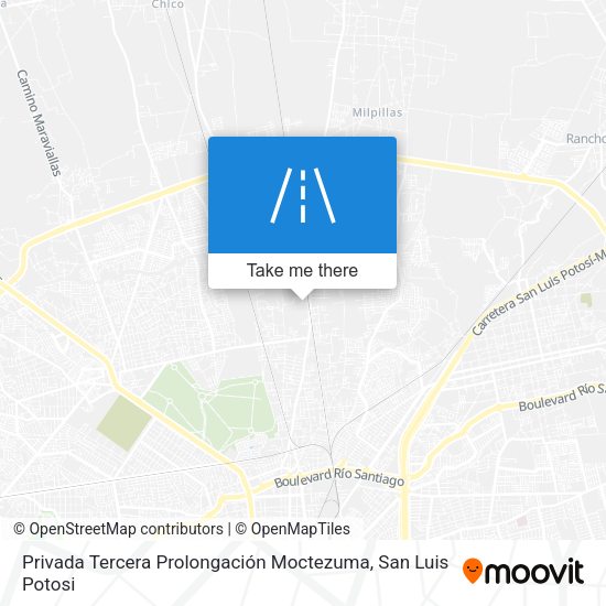 Privada Tercera Prolongación Moctezuma map