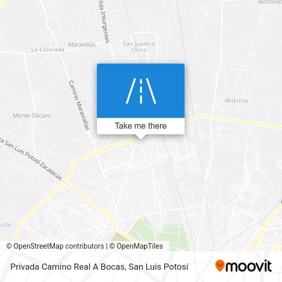 Mapa de Privada Camino Real A Bocas