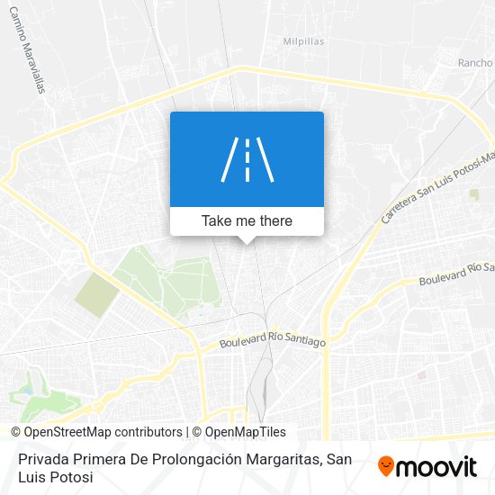Privada Primera De Prolongación Margaritas map