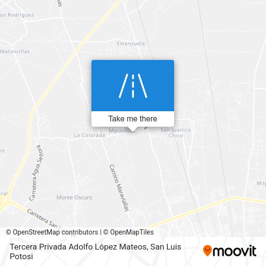 Mapa de Tercera Privada Adolfo López Mateos