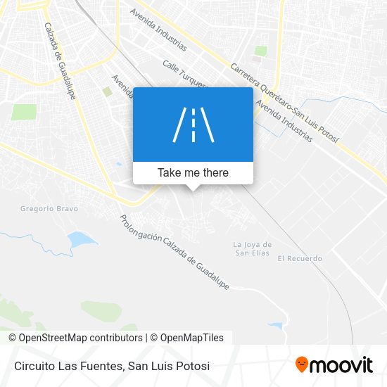 Circuito Las Fuentes map