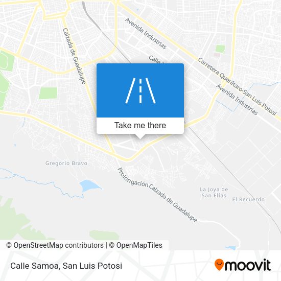 Mapa de Calle Samoa