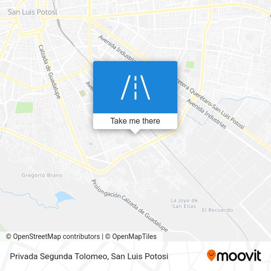 Privada Segunda Tolomeo map