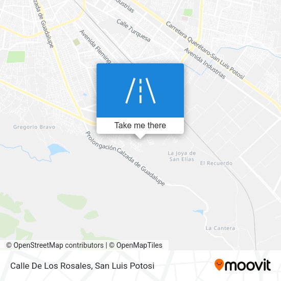 Mapa de Calle De Los Rosales