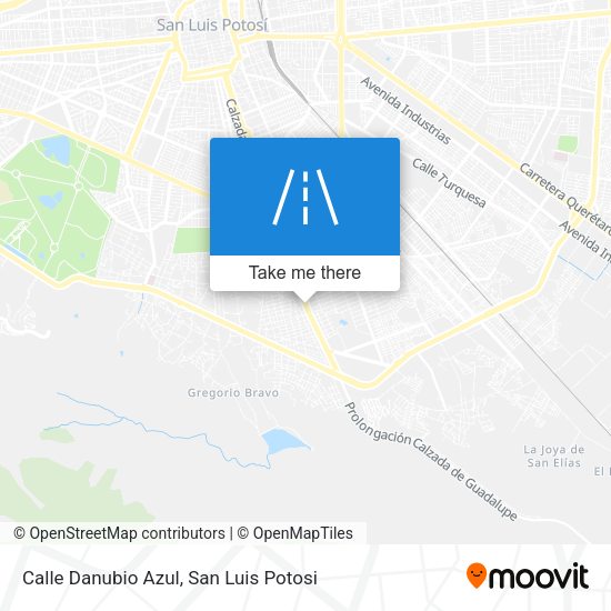 Mapa de Calle Danubio Azul