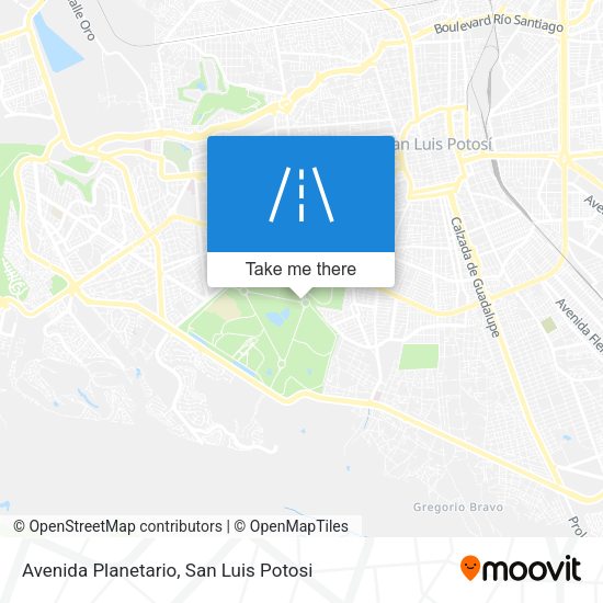 Mapa de Avenida Planetario