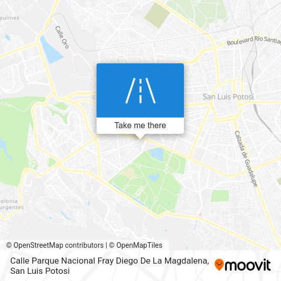 Calle Parque Nacional Fray Diego De La Magdalena map