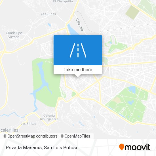Privada Mareiras map