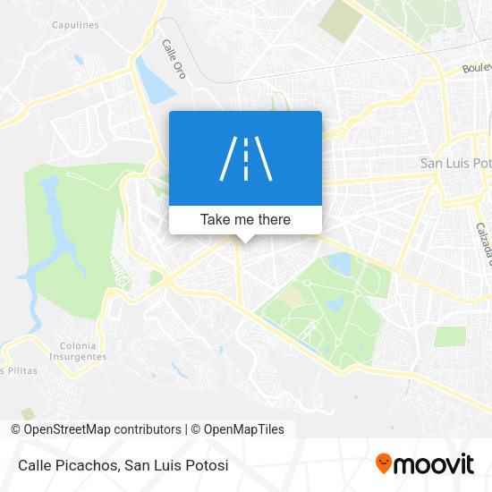 Calle Picachos map