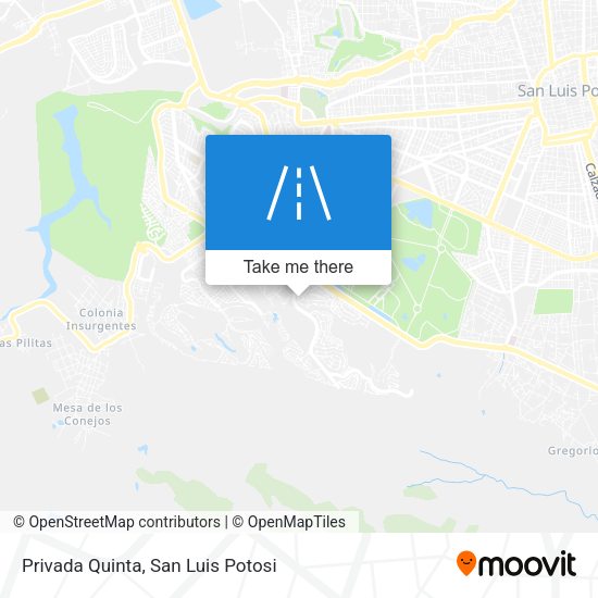 Privada Quinta map