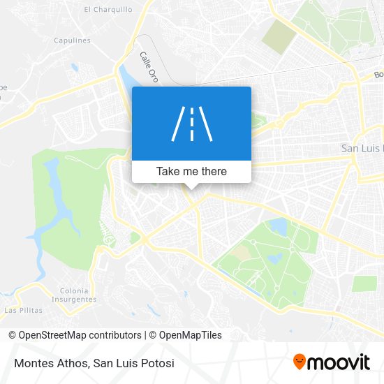 Montes Athos map