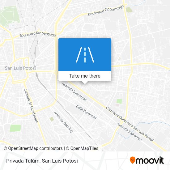 Privada Tulúm map