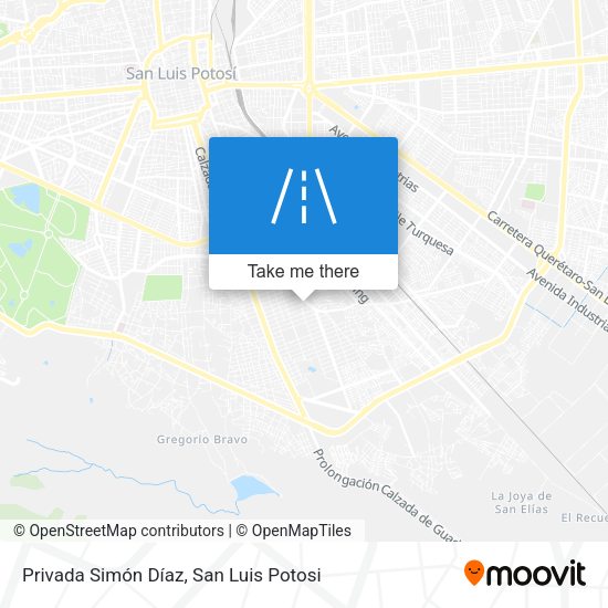 Privada Simón Díaz map