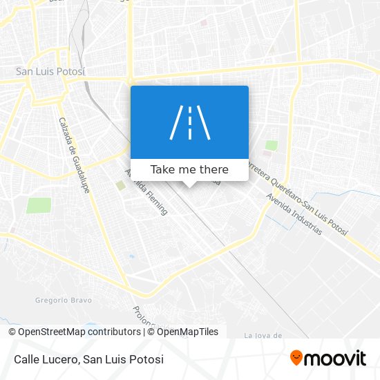 Calle Lucero map