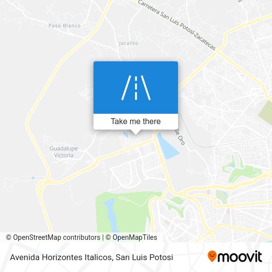 Mapa de Avenida Horizontes Italicos