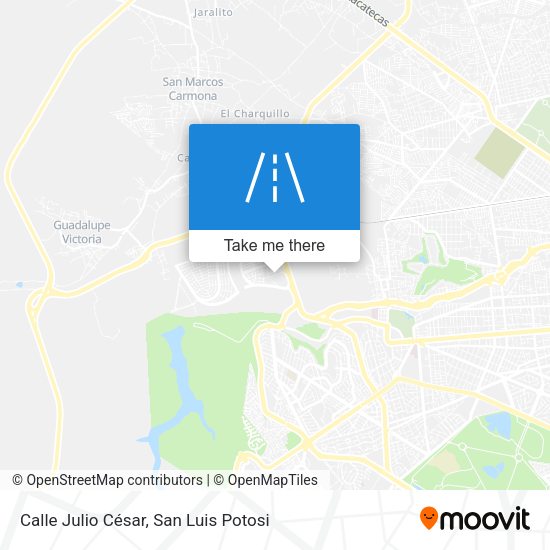 Calle Julio César map