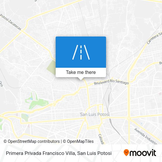 Mapa de Primera Privada Francisco Villa