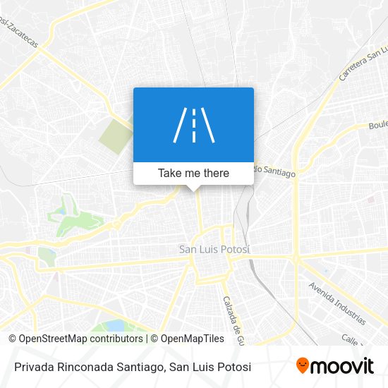 Privada Rinconada Santiago map