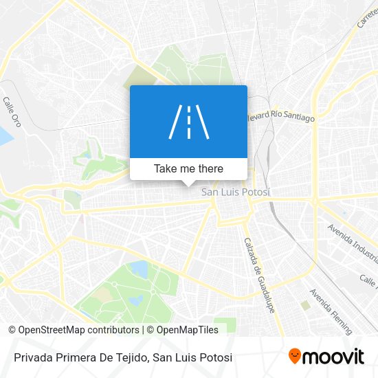 Mapa de Privada Primera De Tejido
