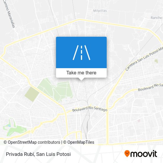 Privada Rubí map